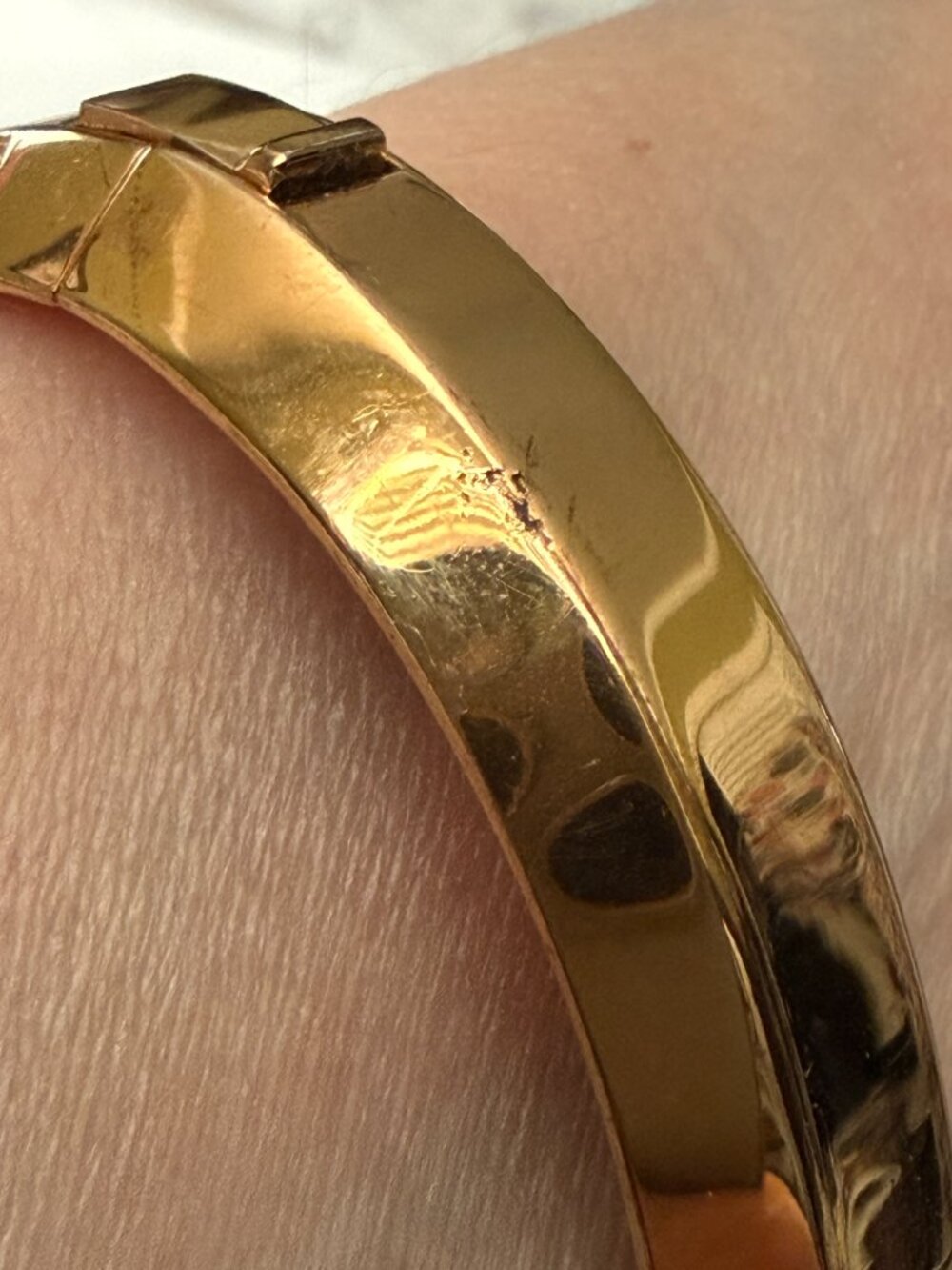 Michael Kors Brilliance Pave Logo Plaque Hinged Bangle Bracelet - Picture 13 of 16
